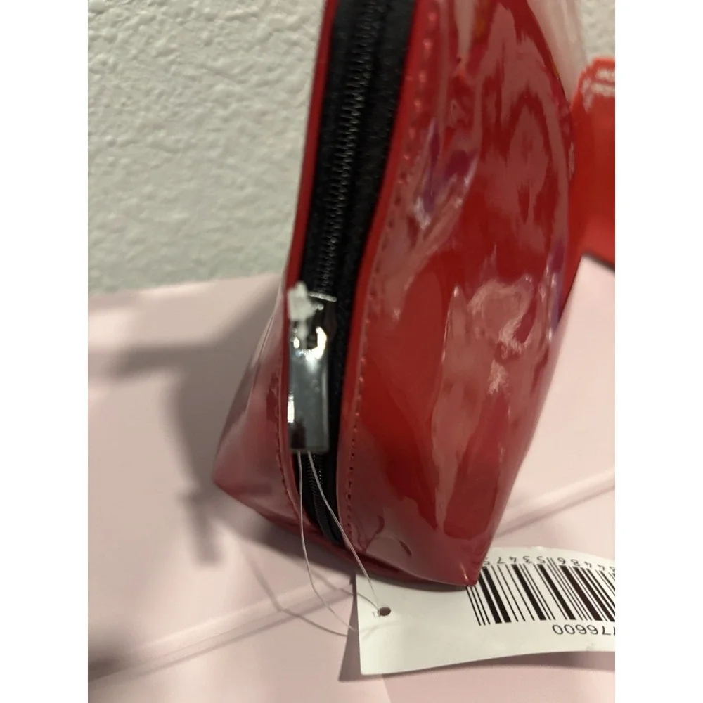 Shu Uemura Red Patent Cosmetic Makeup Bag Toiletry Pouch New With Tag